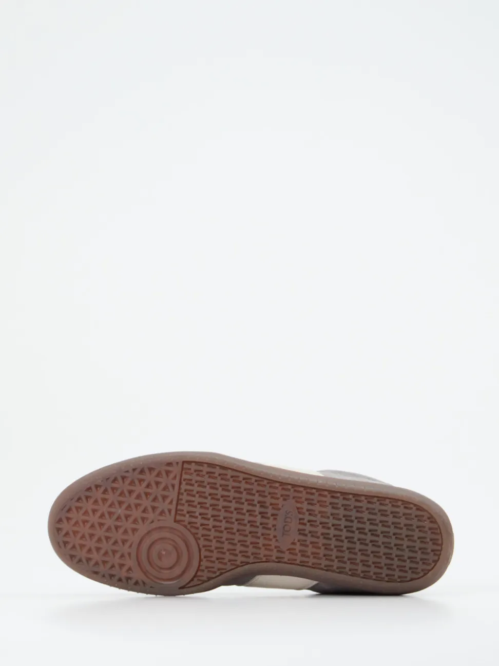 Tod's – Sneaker aus Veloursleder in Hellgrau
