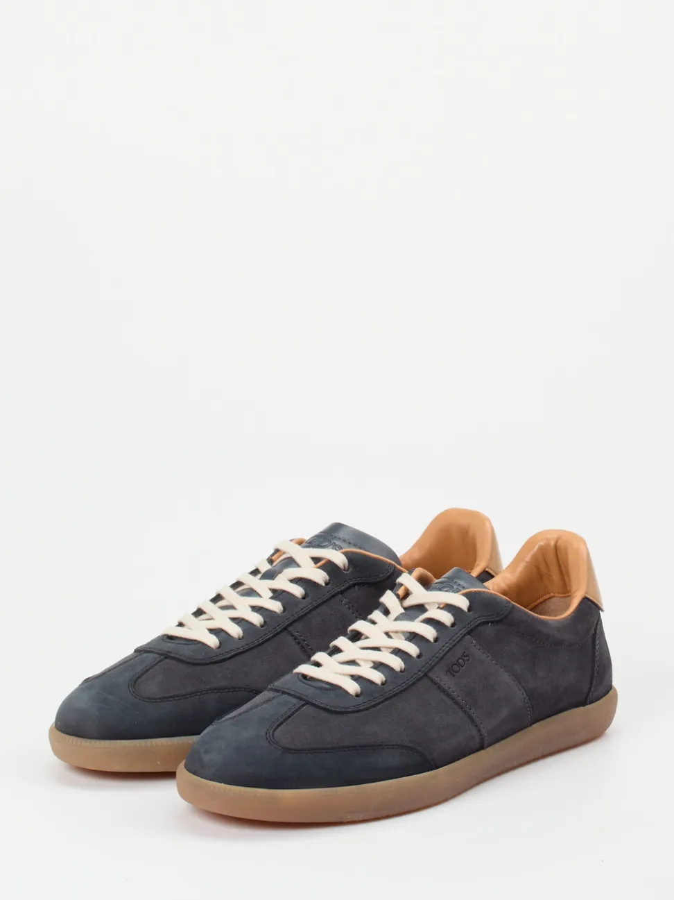 Tod's – Sneaker aus Veloursleder dunkelblau