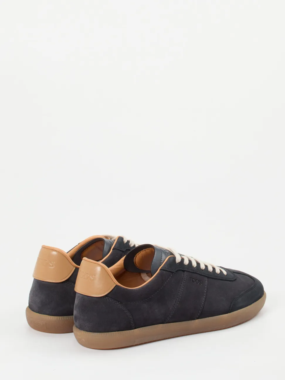 Tod's – Sneaker aus Veloursleder dunkelblau