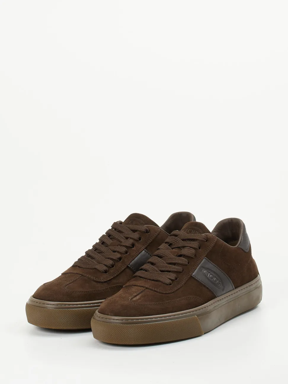 Tod's – Sneaker aus Veloursleder schokobraun