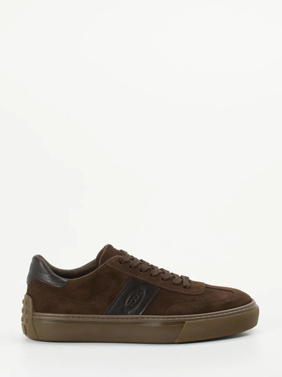 Tod's – Sneaker aus Veloursleder schokobraun