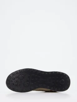 Tod's – Sneaker aus Velour/Textil in Sandbeige