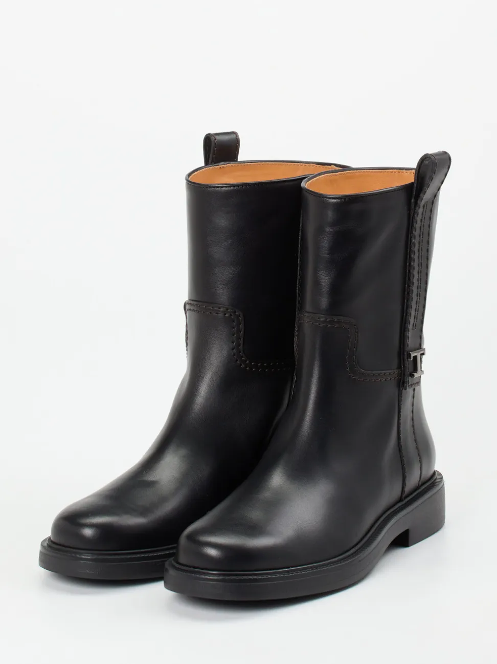 Tod's – Stiefeletten aus Kalbleder schwarz