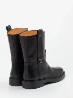 Tod's – Stiefeletten aus Kalbleder schwarz