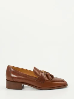 Tod's – Tassel Loafer aus Kalbleder braun