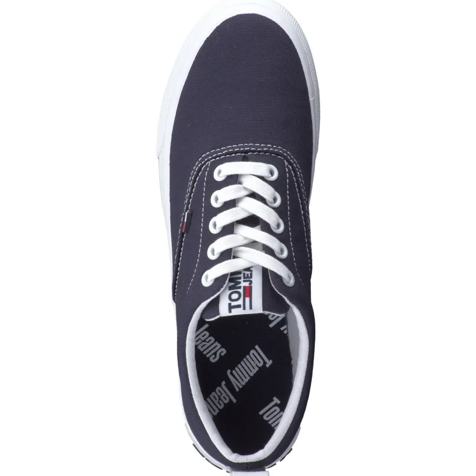 Tommy Hilfiger – Sneaker aus Textil in Dunkelblau