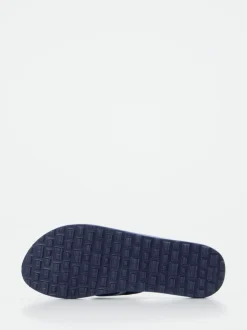 Tommy Hilfiger – Zehentrenner aus Textil in Marineblau