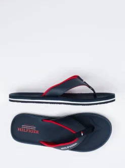 Tommy Hilfiger – Zehentrenner aus Synthetik blau