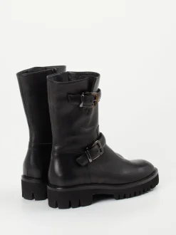 Truman's – Biker-Stiefelette aus Kalbleder schwarz