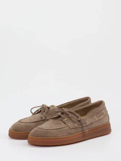 Truman's – Bootsschuh aus Veloursleder in Taupe