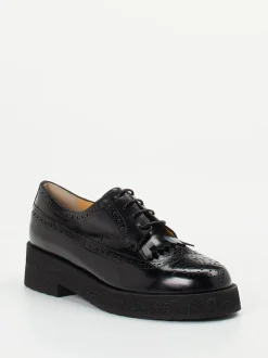 Truman's – Brogues aus Kalbleder in Schwarz