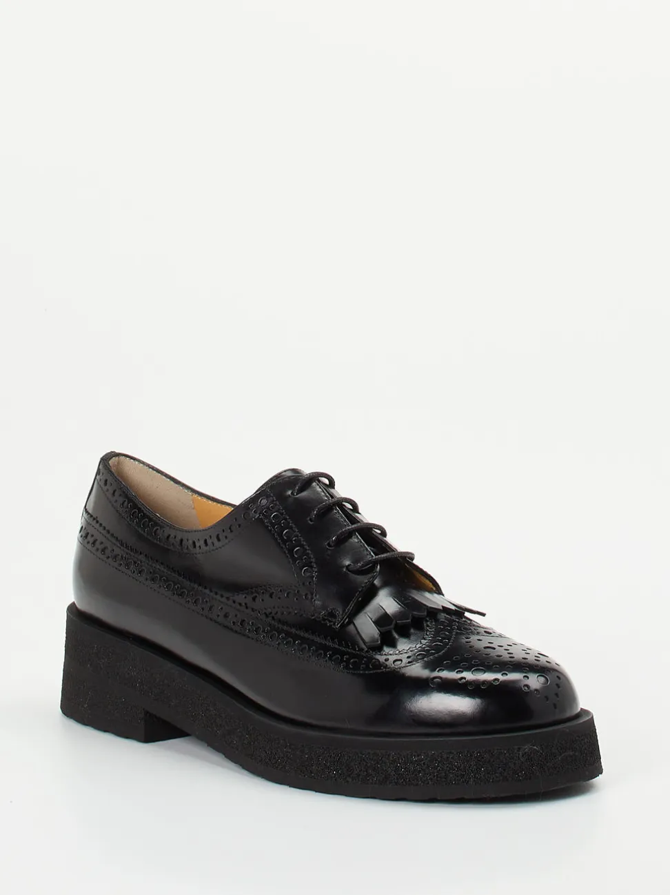 Truman's – Brogues aus Kalbleder in Schwarz
