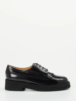Truman's – Brogues aus Kalbleder in Schwarz
