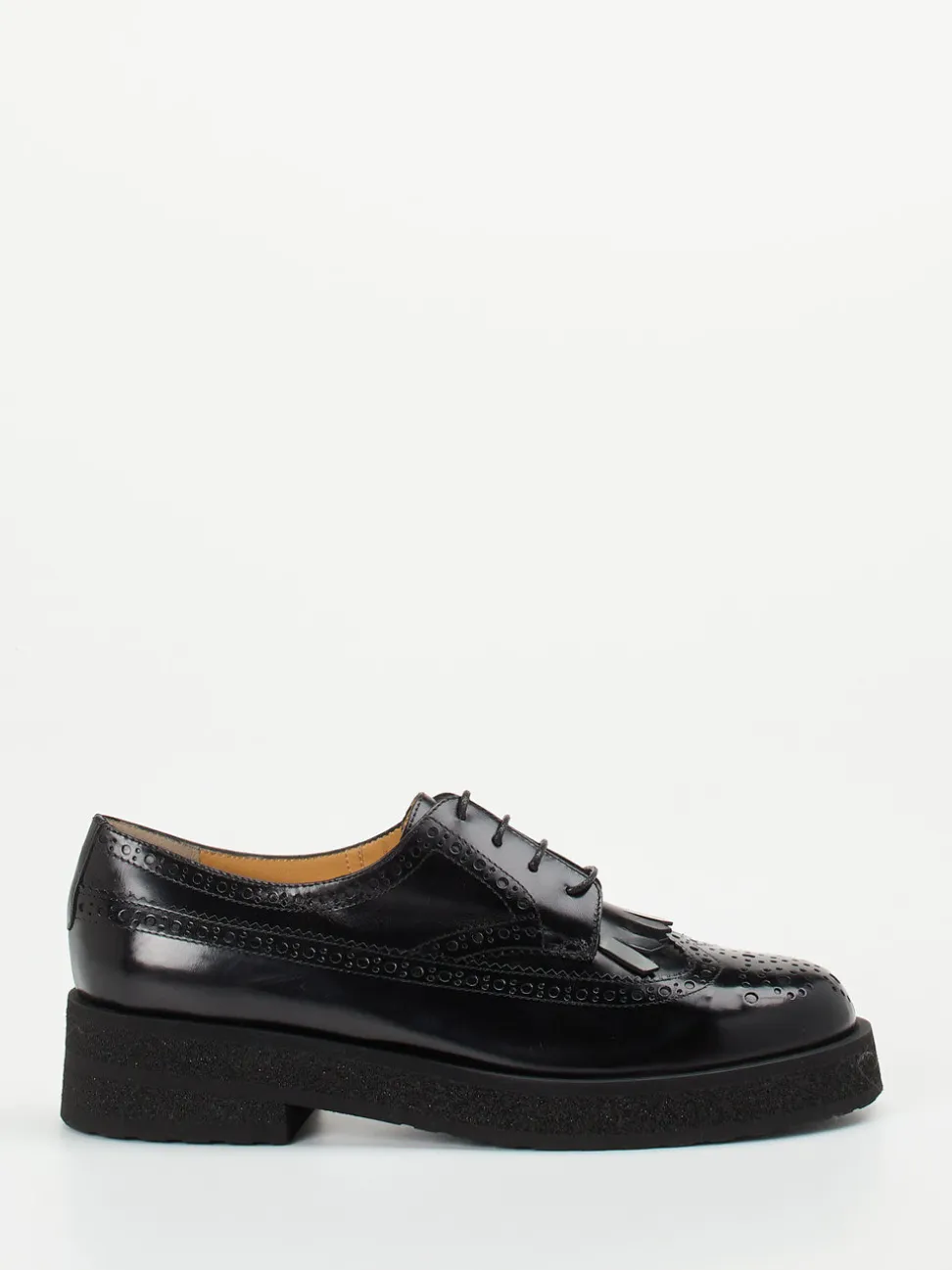 Truman's – Brogues aus Kalbleder in Schwarz