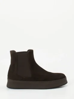 Truman's – Chelsea Boots aus Veloursleder Dunkelbraun