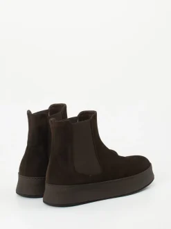 Truman's – Chelsea Boots aus Veloursleder Dunkelbraun