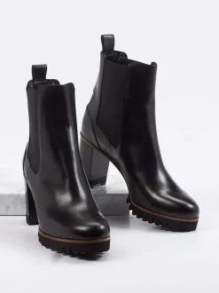Truman's – Chelsea Boots aus Kalbleder Schwarz