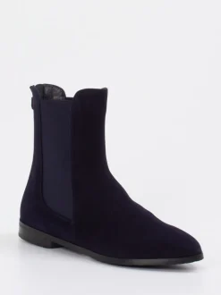 Truman's – Chelsea Boots aus Veloursleder Dunkelblau