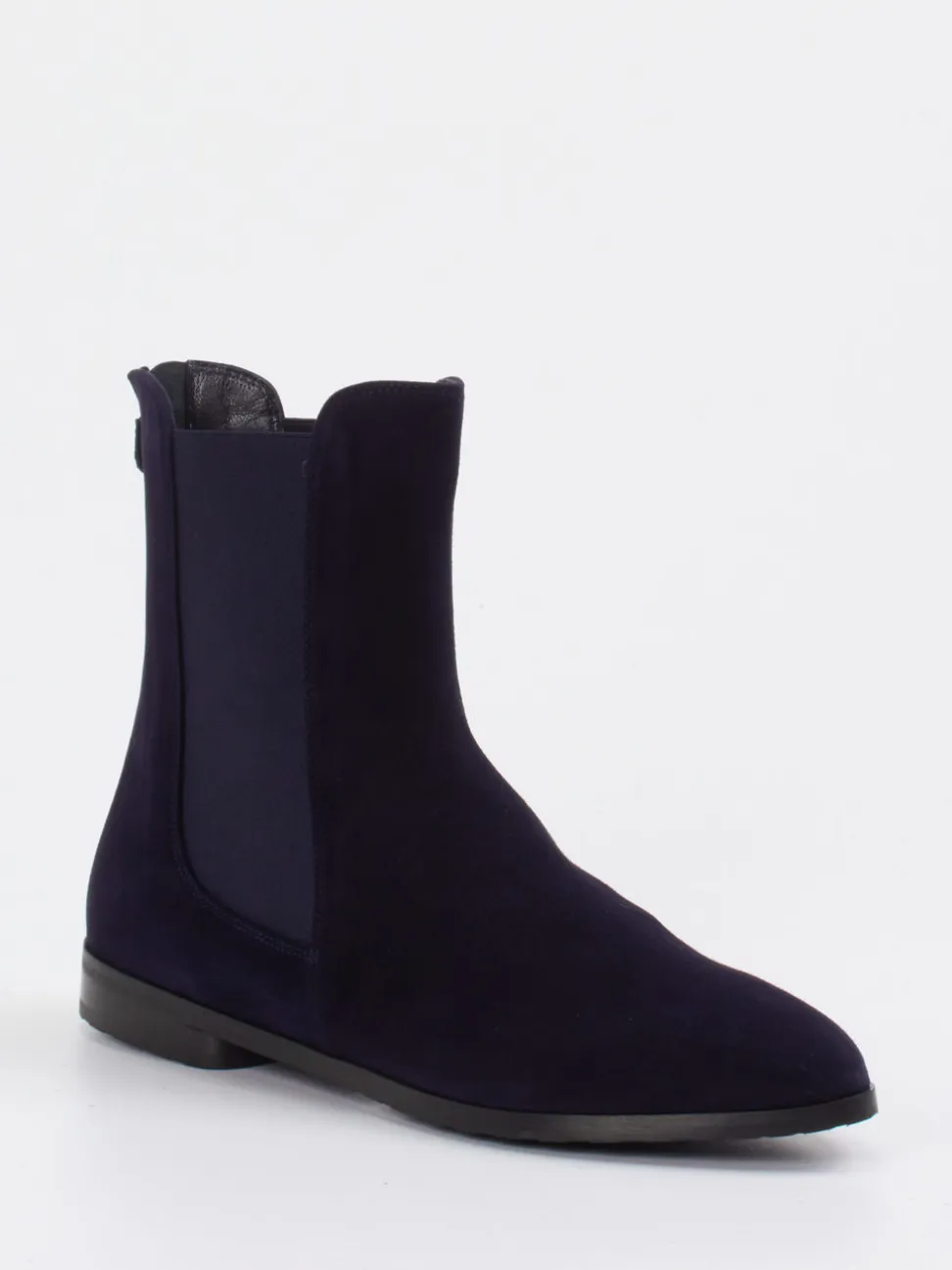 Truman's – Chelsea Boots aus Veloursleder Dunkelblau