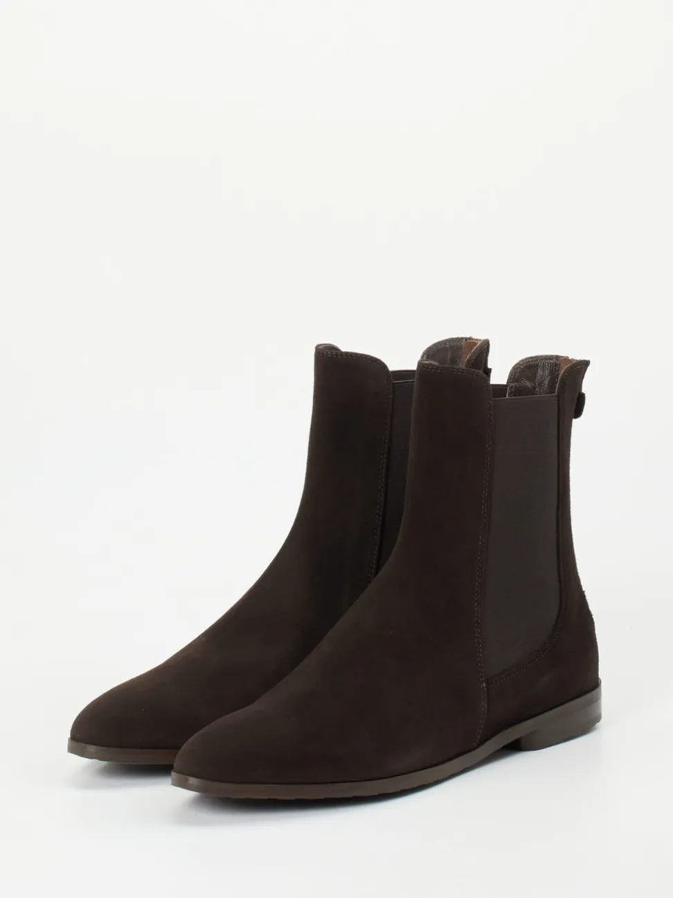 Truman's – Chelsea Boots aus Veloursleder Braun