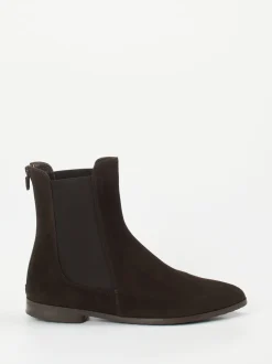 Truman's – Chelsea Boots aus Veloursleder Braun