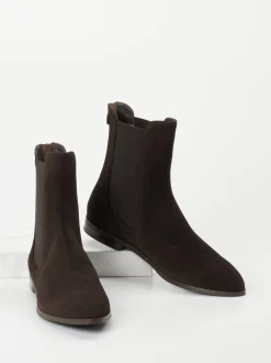 Truman's – Chelsea Boots aus Veloursleder Braun