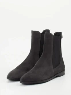 Truman's – Chelsea Boots aus Veloursleder grau