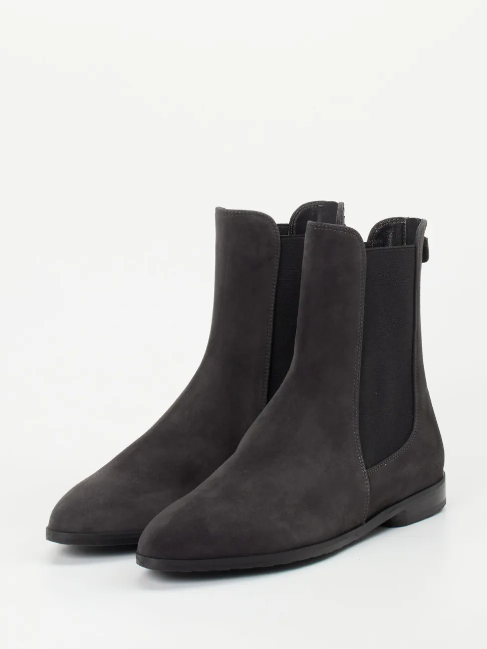 Truman's – Chelsea Boots aus Veloursleder grau