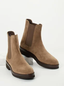 Truman's – Chelsea Boots aus Veloursleder Sandbraun
