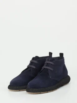 Truman's – Desert Boots aus Veloursleder dunkelblau