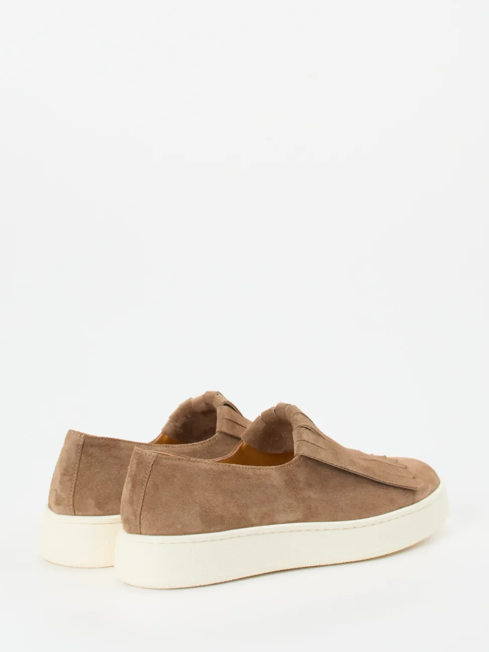 Truman's – Fransen-Loafer aus Veloursleder Sandbraun