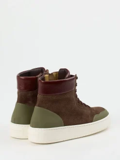 Truman's – High-Top Sneaker aus Veloursleder braun