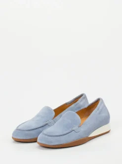 Truman's – Komfort-Loafer aus Veloursleder hellblau