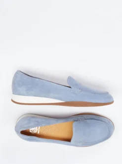 Truman's – Komfort-Loafer aus Veloursleder hellblau