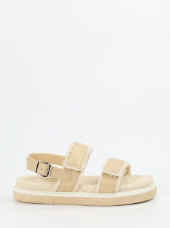 Truman's – Komfortsandale aus Elchleder Beige