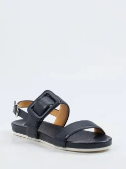 Truman's – Komfortsandalen aus Elchleder Dunkelblau