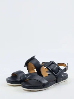 Truman's – Komfortsandalen aus Elchleder Dunkelblau