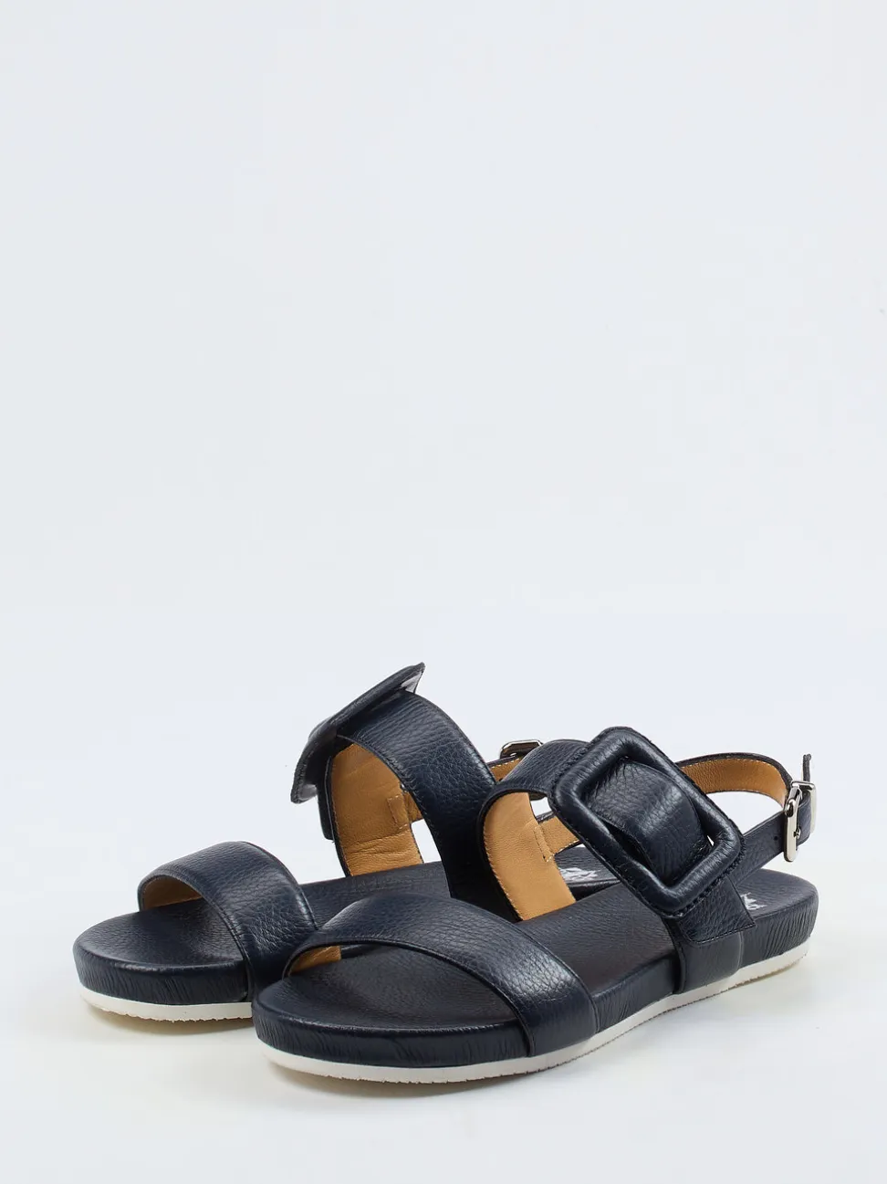 Truman's – Komfortsandalen aus Elchleder Dunkelblau