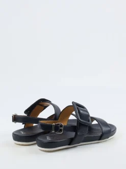 Truman's – Komfortsandalen aus Elchleder Dunkelblau