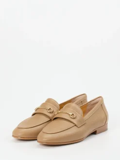 Truman's – Loafer aus genarbtem Hirschleder beige