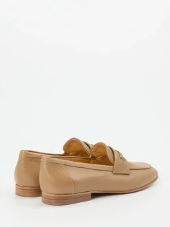 Truman's – Loafer aus genarbtem Hirschleder beige