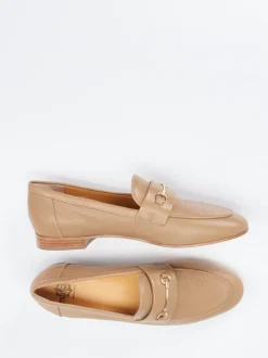Truman's – Loafer aus genarbtem Hirschleder beige