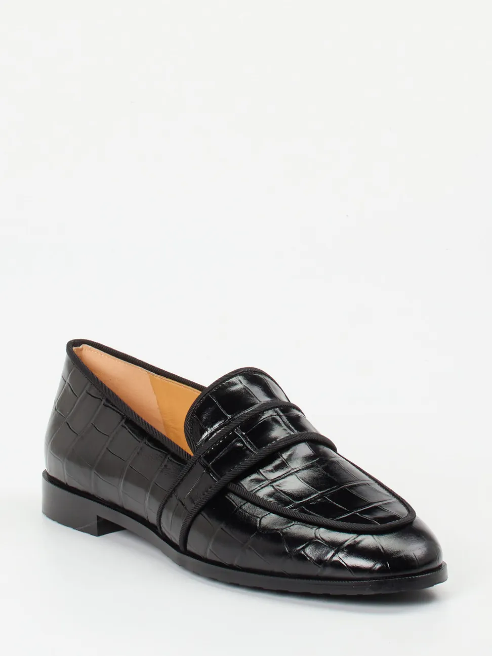 Truman's – Loafer aus geprägtem Leder Schwarz