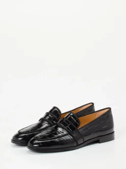 Truman's – Loafer aus geprägtem Leder Schwarz