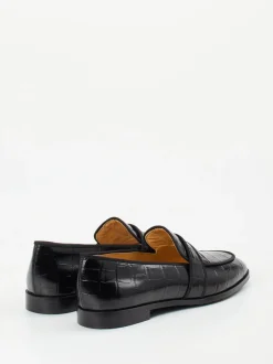 Truman's – Loafer aus geprägtem Leder Schwarz