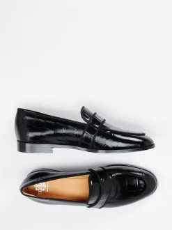 Truman's – Loafer aus geprägtem Leder Schwarz
