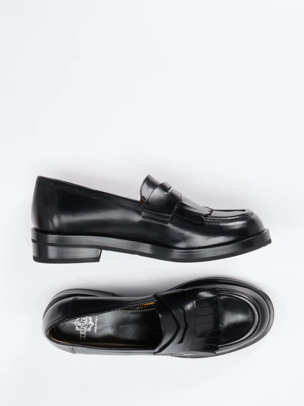 Truman's – Loafer aus Kalbleder schwarz glänzend