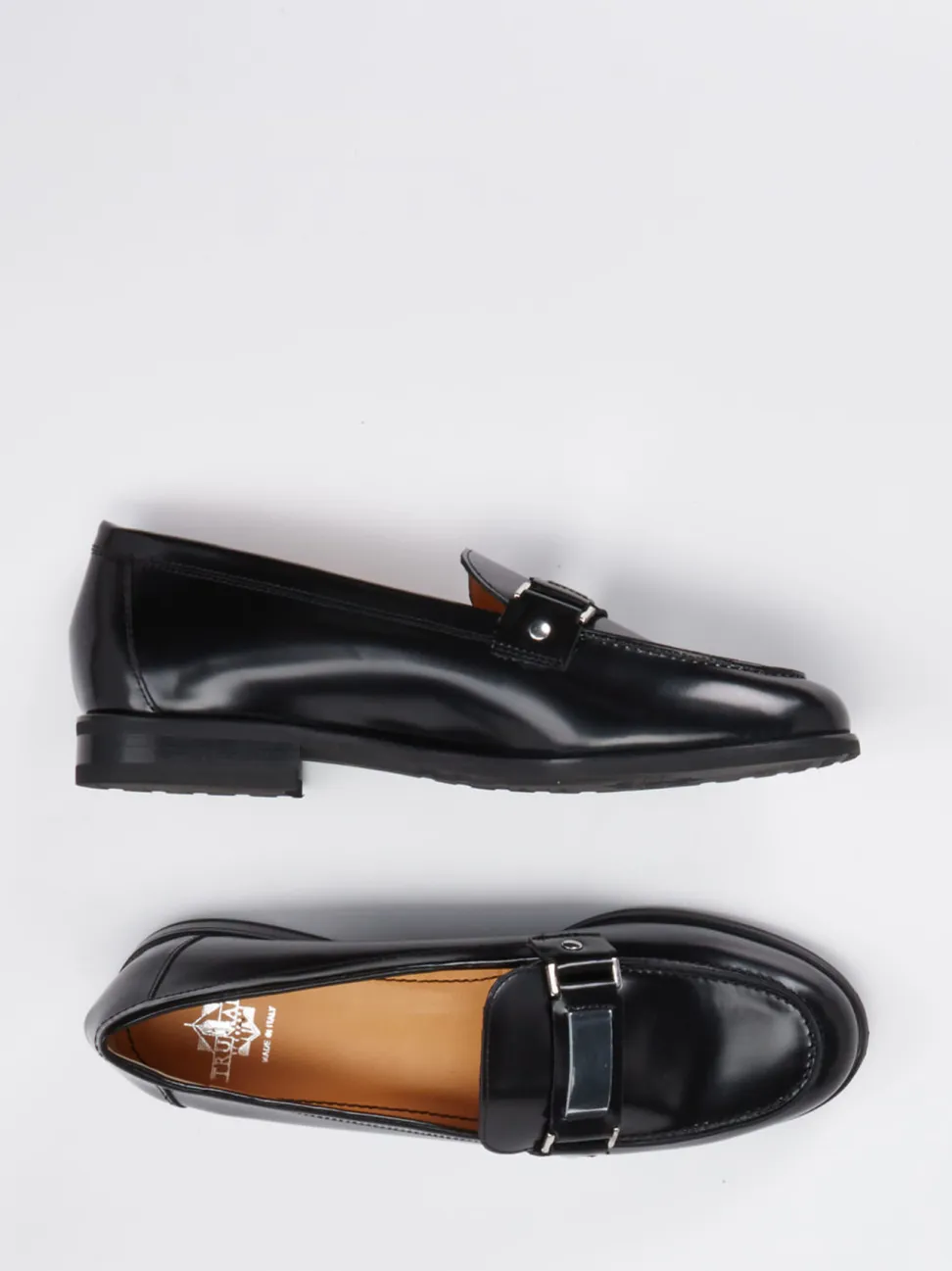 Truman's – Loafer aus Lammleder schwarz glänzend