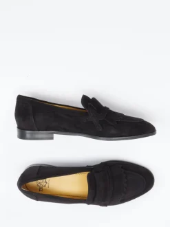 Truman's – Loafer aus Veloursleder Schwarz