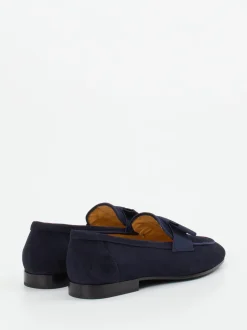 Truman's – Loafer aus Veloursleder marineblau
